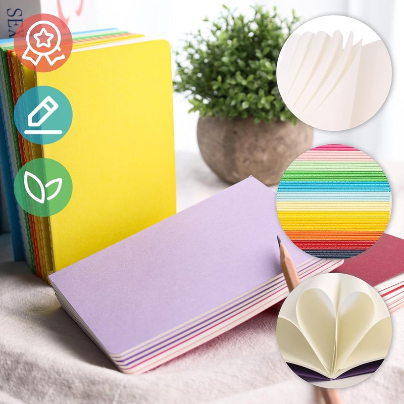 Koogel 56 Pack Mini Notebooks Bulk, Blank Small Pocket Notepads 3.5 x 5.5 Inch Memo Notepad Journals for Traveler Kids Students School Office Supplies - Image 4